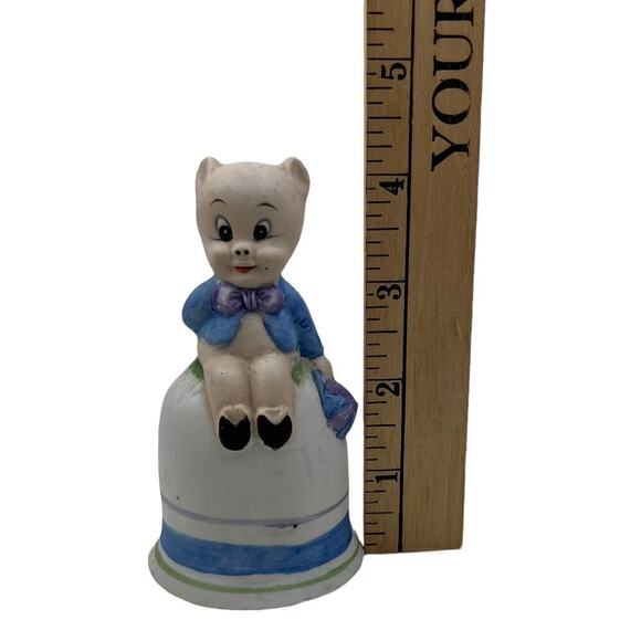 Vintage Warner Brothers Porky Pig Bell Japan 1979 - Picture 7 of 9